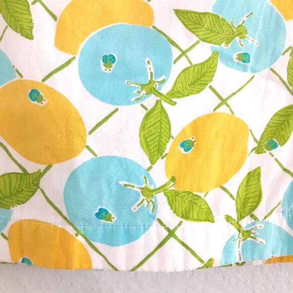 Lilly Pulitzer Lenore Skirt Citron Lemon Lattice Skort Girl 8 Vintage 90s Preppy - Picture 5 of 12